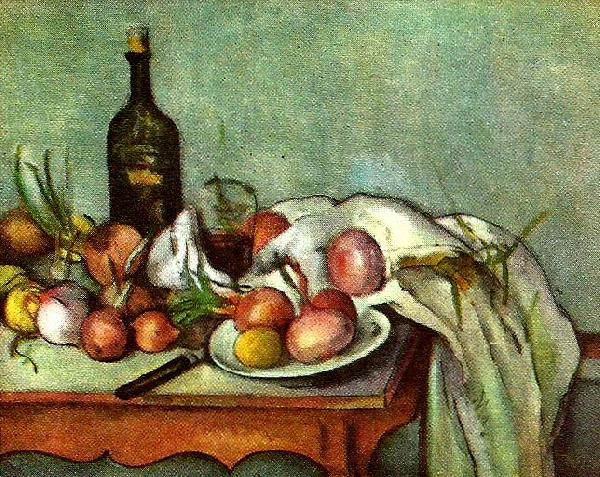 Paul Cezanne stilleben med lokar France oil painting art